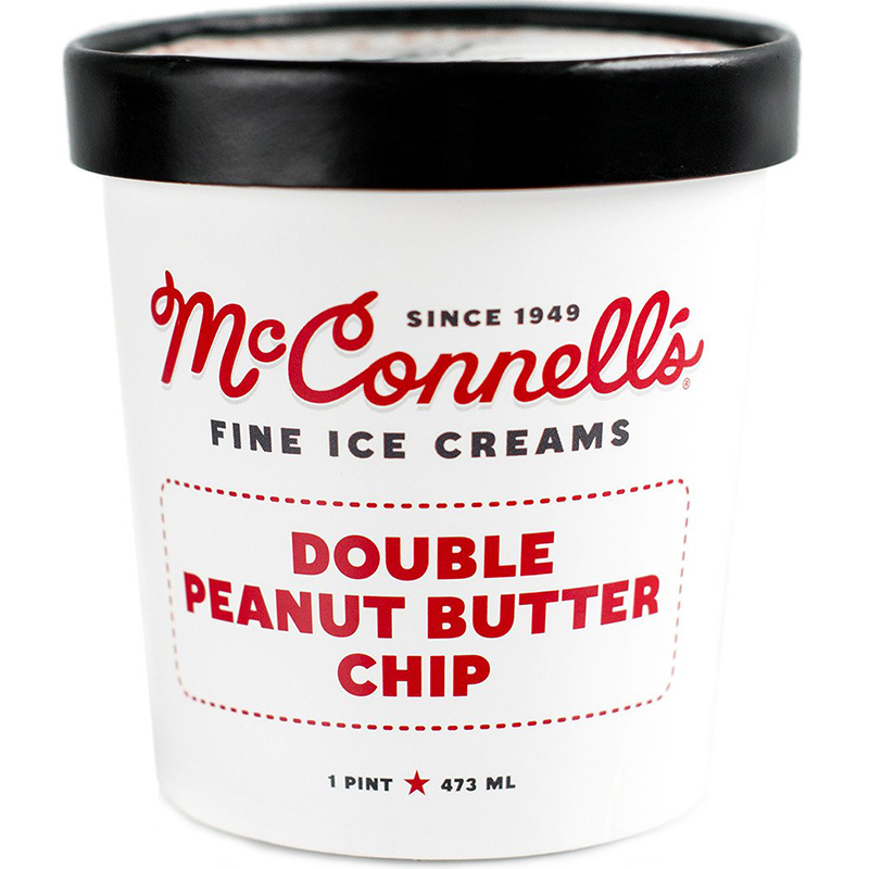 McCONNELL'S - FINE ICE CREAMS - GLUTEN FREE - (Double Peanut Butter Chip) - 16oz
