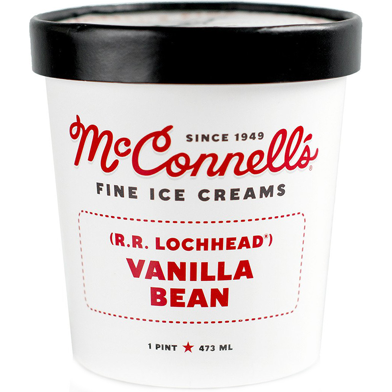 McCONNELL'S - FINE ICE CREAMS - GLUTEN FREE - (Vanilla Bean) - 16oz