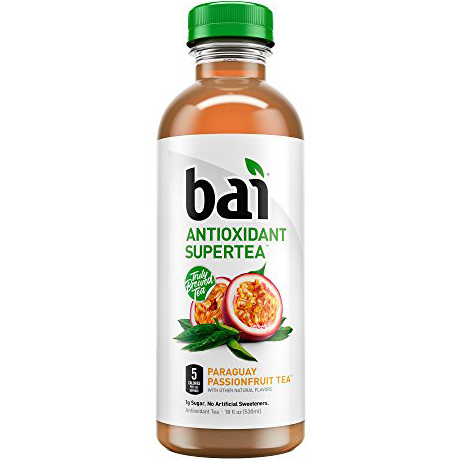 BAI - ANTIOXIDANT SUPERTEA - NON GMO - GLUTEN FREE - VEGAN - (Paraguay Passionfruit) - 18oz
