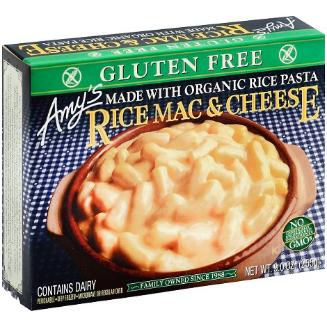 AMY'S - RICE MAC & CHEESE MADE /W ORGANIC RICE PASTA - NON GMO - GLUTEN FREE - 9oz