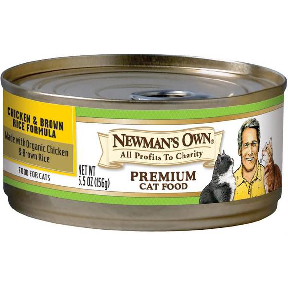 NEWMAN'S OWN - ORGANIC PREMIUM CAT FOOD - (Chicken & Brown Rice Formula) - 5.5oz