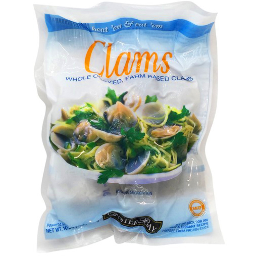 OYSTER BAY - WHOLE CLAMS - 16oz