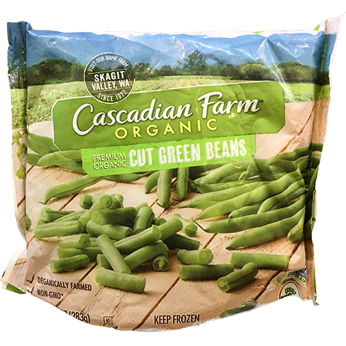 CASCADIAN FARM - ORGANIC CUT GREEN BEANS - NON GMO - 10oz