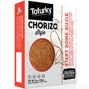 TOFURKY - CHORIZO - NON GMO - GLUTEN FREE - VEGAN - 12oz