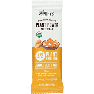 22DAYS - ORGANIC PLANT PROTEIN - (Chunky Peanut Butter) - 1.55oz