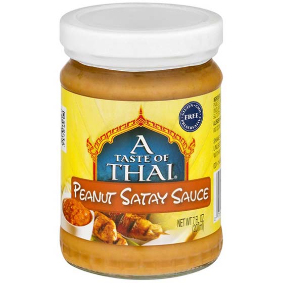 A TASTE OF THAI - GLUTEN FREE - NON GMO - (Peanut Satay Sauce) - 7oz