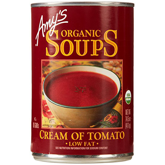 AMY'S - ORGANIC SOUPS - (Cream of Tomato | Low Fat) - 14.5oz