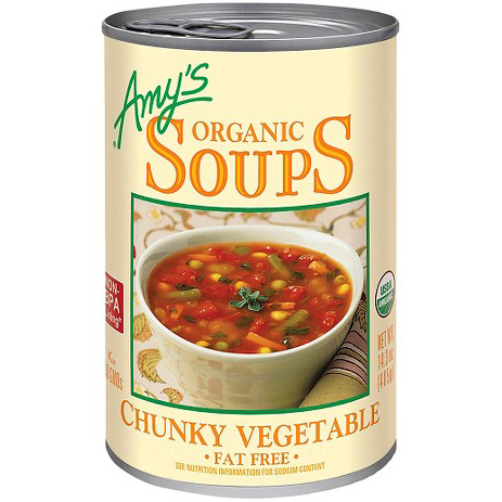 AMY'S - ORGANIC SOUPS - VEGAN - (Chunky Vegetable | Low Fat) - 14.3oz