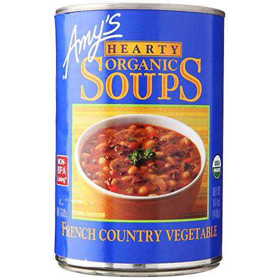 AMY'S - ORGANIC SOUPS - VEGAN - (French Country Vegetable) - 14.4oz