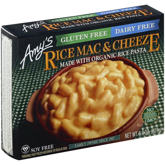 AMY'S - RICE MAC & CHEESE MADE /W ORGANIC RICE PASTA - NON GMO - DAIRY FREE - GLUTEN FREE - 9oz
