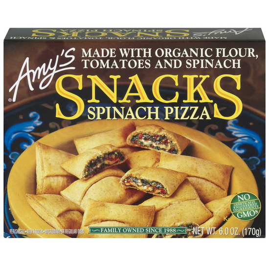 AMY'S - SNACKS SPINACH PIZZA - NON GMO - 6oz