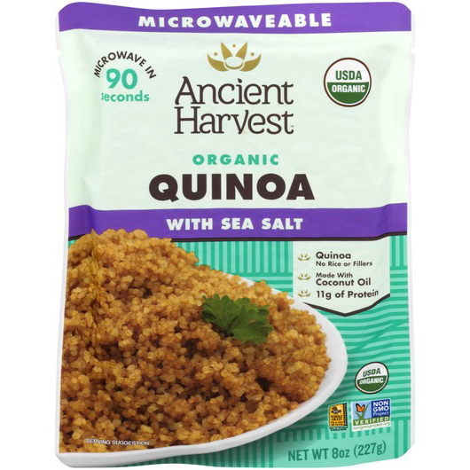 ANCIENT HARVEST - ORGANIC QUINOA - NON GMO - GLUTEN FREE - VEGAN - (Sea Salt) - 8oz