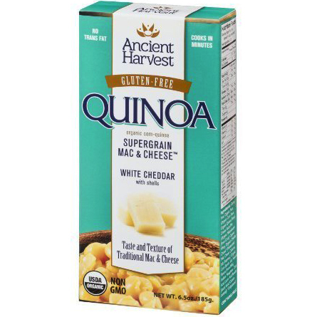 ANCIENT HARVEST - QUINOA SUPER GRAIN MAC & CHEESE - NON GMO - GLUTEN FREE - (White Cheddar) - 6.5oz