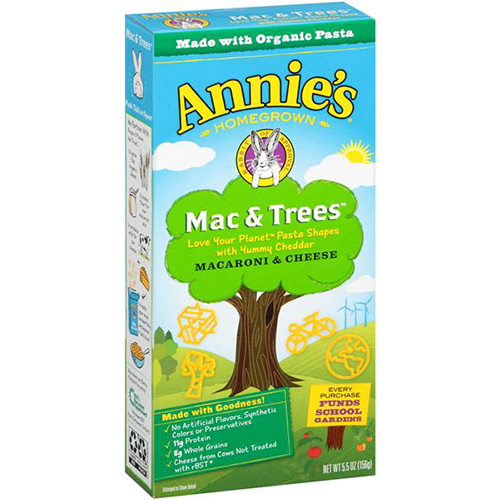 ANNIE'S - MACARONI & CHEESE - (Mac & Trees) - 5.5oz