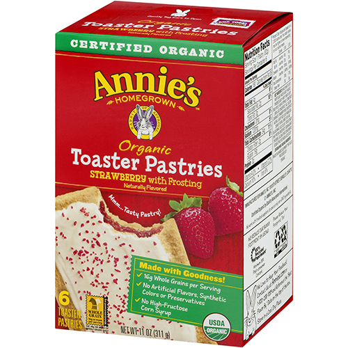 ANNIE'S - ORGANIC TOASTER PASTRIES - (Strawberry) - 11oz