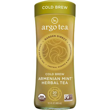 ARGO TEA - COLD BREW - NON GMO - GLUTEN FREE - VEGAN - (Armenian Mint Herbal Tea)- 13.5oz