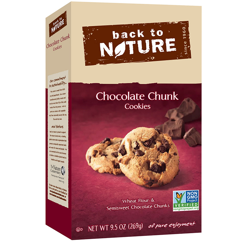 BACK TO NATURE - Cookies - NON GMO - (Chocolate Chunk) - 9.5oz