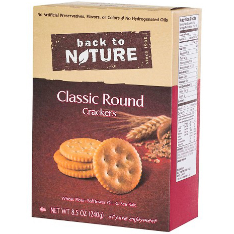 BACK TO NATURE - CRACKERS - NON GMO - (Classic Round) - 8.5oz