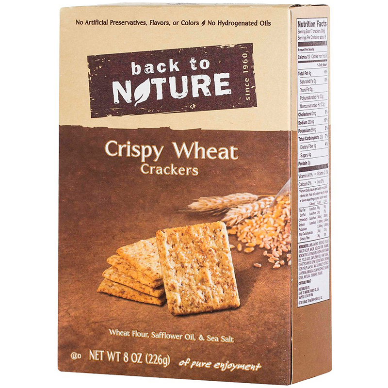 BACK TO NATURE - CRACKERS - NON GMO - (Crispy Wheat) - 6.5oz
