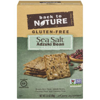 BACK TO NATURE - CRACKERS - NON GMO - GLUTEN FREE - (Sea Salt | Adzuki Bean) - 3.5oz	