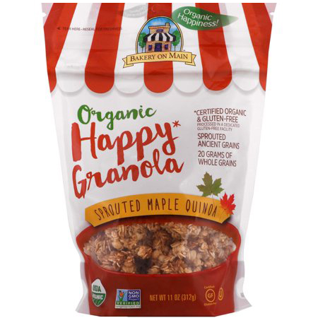 BAKERY ON MAIN - ORGANIC HAPPY GRANOLA - (Sprouted Maple Quinoa) - 11oz
