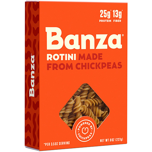 BANZA - CHICKPEA PASTA - (Rotini) - 8oz