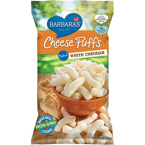 BARBARA'S - CHEESE PUFFS - NON GMO - GLUTEN FREE - (Baked | White Cheddar) - 7oz