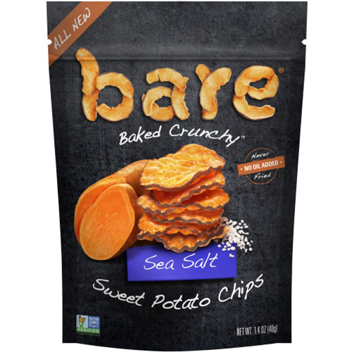 BARE - BAKED CRUNCHY SWEET POTATO CHIPS - (Sea Salt) - 1.4oz