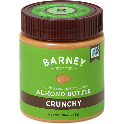 BARNEY - ALMOND BUTTER - NON GMO - GLUTEN FREE - VEGAN - (Crunchy) - 10oz