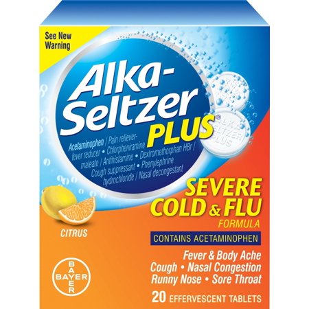 BAYER - ALKA SELTZER PLUS - (Cold & Flu Citrus) - 20TABLETS