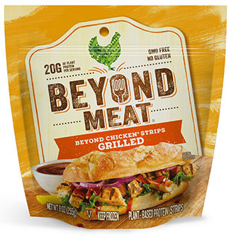 BEYOND MEAT - GRILLED CHICKEN STRIPS - NON GMO - GLUTEN FREE - 9oz