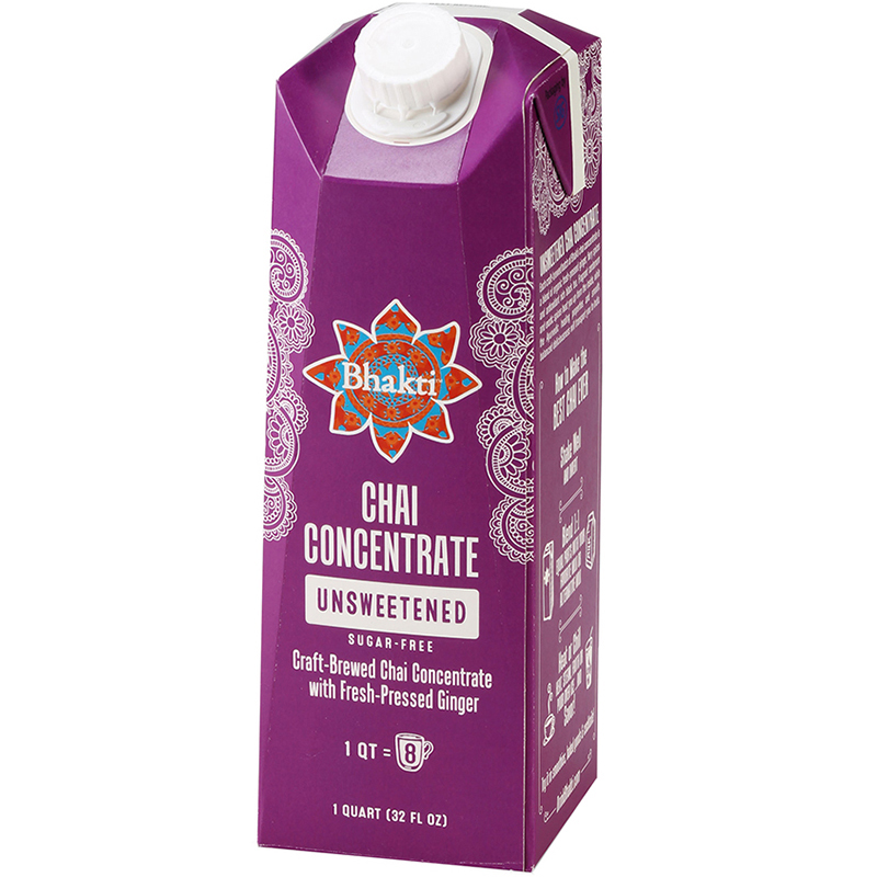 BHAKTI - CHAI CONCENTRATE - (Unsweetened) - 32oz