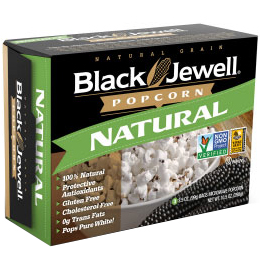 BLACK JEWELL - 100% NATURAL POPCORN - NON GMO - (Natural) - 10.5oz(3BAGS)