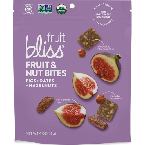 BLISS - FRUIT & NUT BITES - (Figs + Dates + Hazelnuts) - 4oz