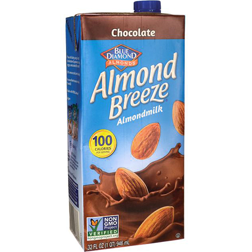 BLUE DIAMOND - ALMOND BREEZE ALMOND MILK - NON GMO - (Chocolate) - 32oz