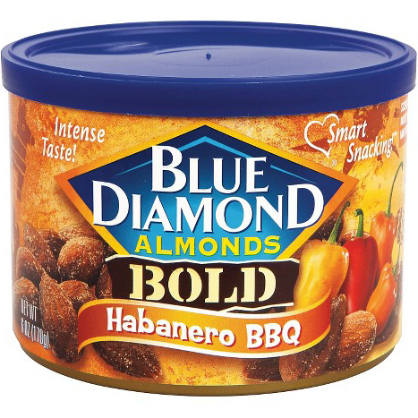 BLUE DIAMOND - ALMONDS - (BOLD | Habanero BBQ) - 6oz