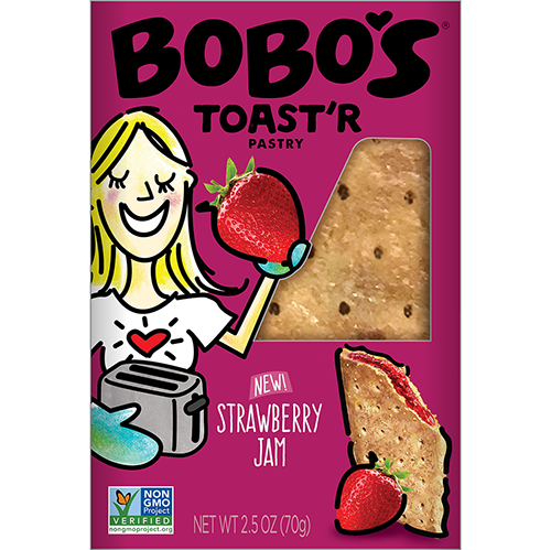 BOBO'S - TOAST'R PASTRY - (Strawberry Jam) - 2.5oz