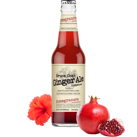 BRUCE COST - GINGER ALE - (Pomegranate) - 12oz