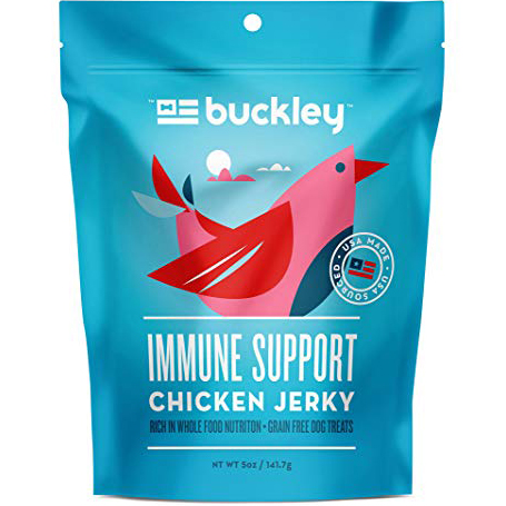 BUCKLEY - IMMUNITY CHICKEN JERKY /W CHIA, BLUEBERRIES & CRANVERRIES - 5oz