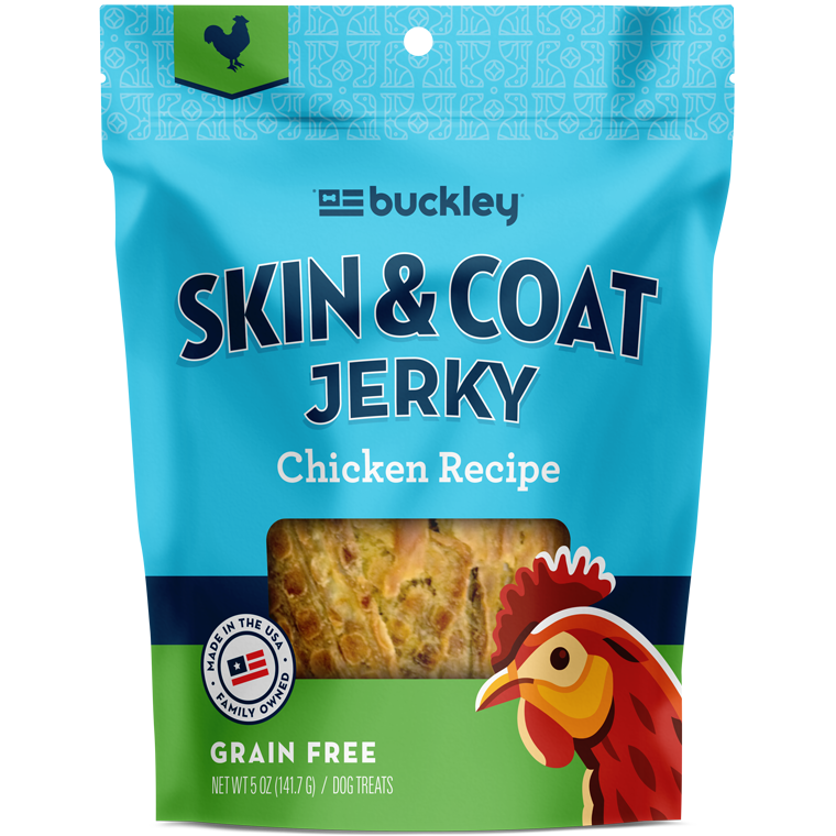 BUCKLEY - SKIN & COAT JERKY - (Chicken Recipe) - 5oz