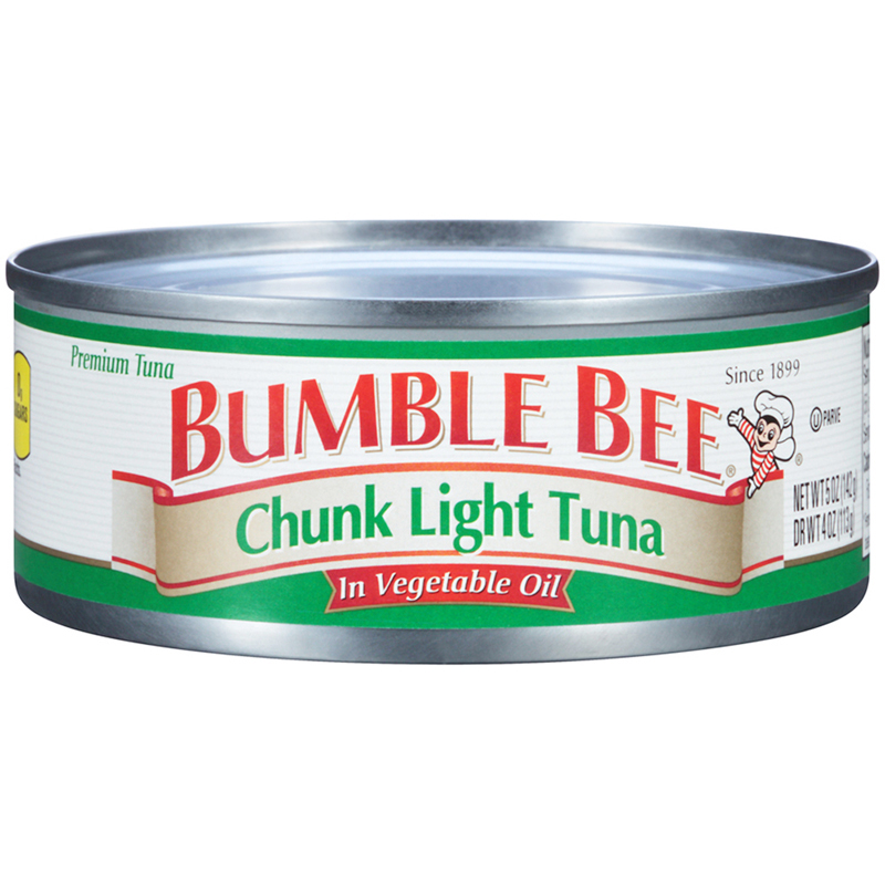 BUMBLE BEE - CHUNK WHITE TUNA (In Vegetable Oil) - GLUTEN FREE - 5oz