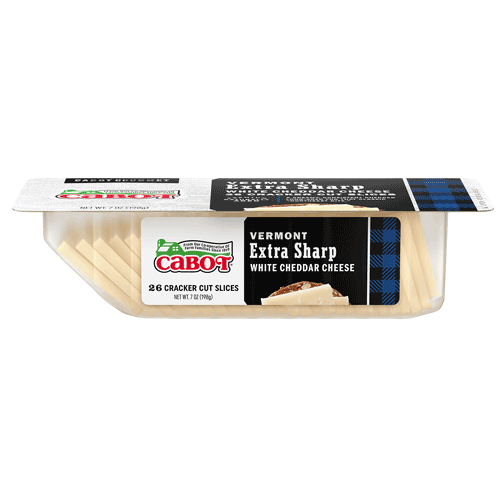 CABOT - 26 CRACKER CUT SLICES ULTRA SHARP - (White Cheddar Cheese) - 7oz