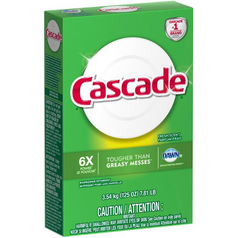 CASCADE - POWDER DISHWASHER DETERGENT - (6X Tougher Than Greasy Messes) - 75oz
