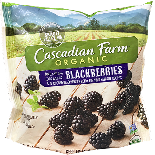CASCADIAN FARM - ORGANIC BLACKBERRIES - NON GMO - 10oz