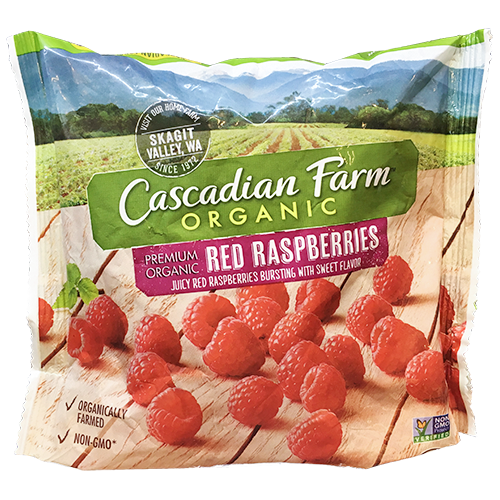 CASCADIAN FARM - ORGANIC RASPBERRIES - NON GMO - 8oz