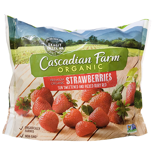 CASCADIAN FARM - ORGANIC STRAWBERRIES - NON GMO - 10oz