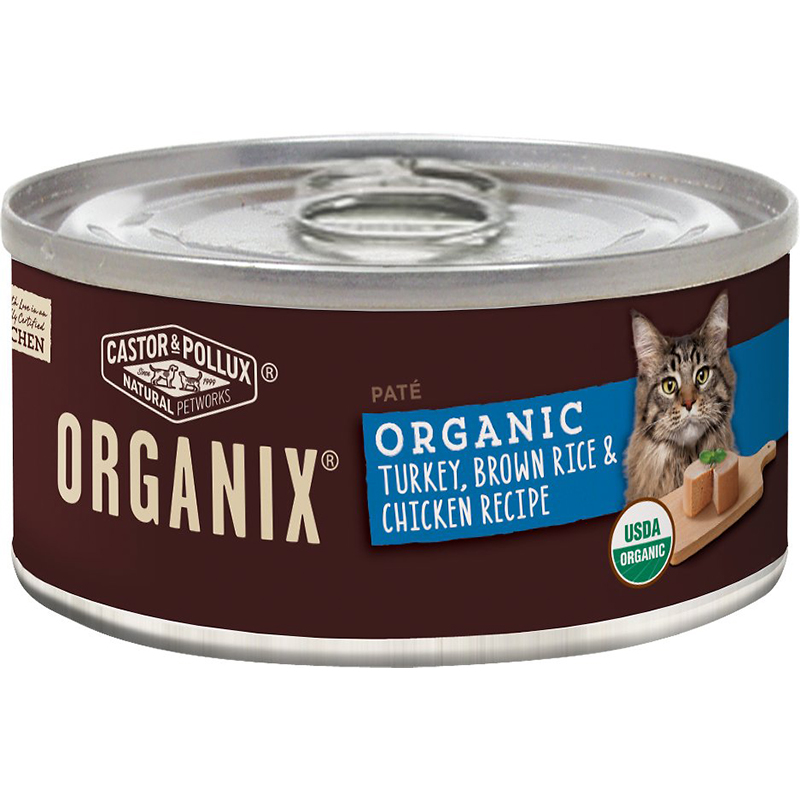 CASTER & POLLUX - ORGANIX - (Turkey, Brown Rice & Chicken Recipe) - 5.5oz