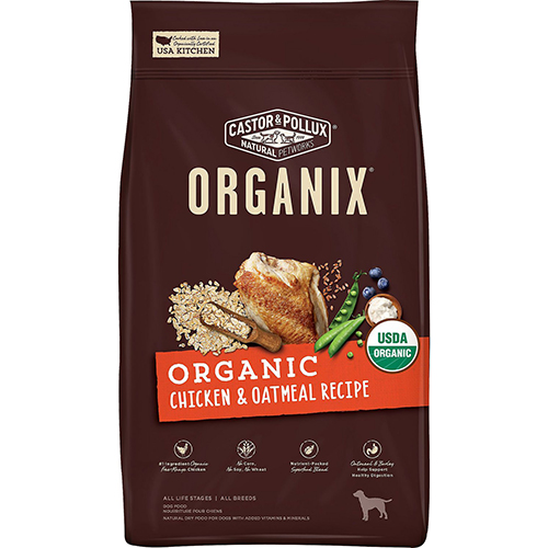 CASTOR & POLLUX - ORGANIX GRAIN FREE - (Chicken & Oatmeal Recipe) - 4LB