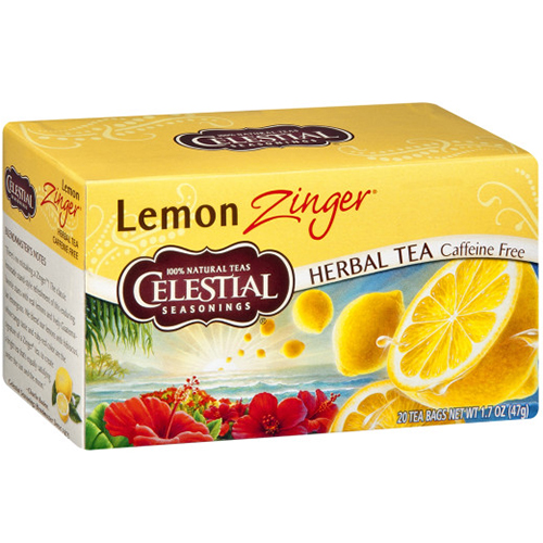 CELESTIAL - HERBAL TEA - (Lemon Zinger | Caffeine Free ) - 20bags