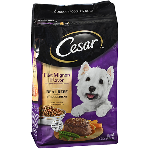 CESAR - GOURMET FOOD FOR DOGS - (Filet Mignon Flavor) - 5LB
